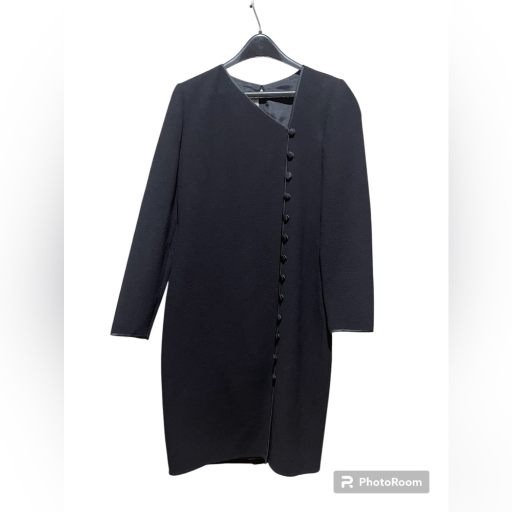 BILL BLASS c. 1980s EVENING DRESS - black | Size 6